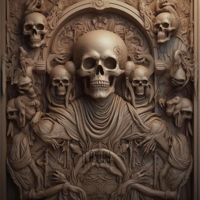 Gods of Death 3 stl model for CNC